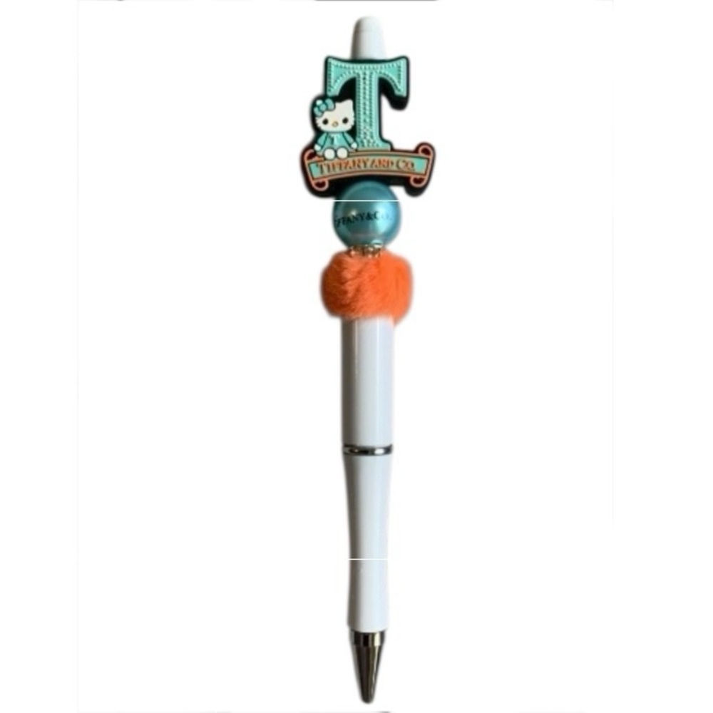 Tiffany & Co. and Hello Kitty Handmade Customized Blue White and Orange Pen NWOT